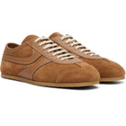Dries Van Noten Tan Suede Sneakers