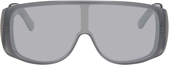Photo: MM6 Maison Margiela Gray Mask Sunglasses