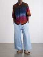 LOEWE - Paula's Ibiza Wide-Leg Drawstring Jeans - Blue