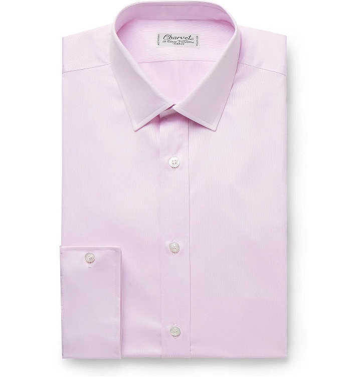 Photo: Charvet - Lilac Cotton-Piqué Shirt - Purple