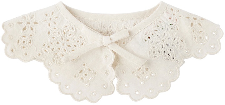 Photo: Bonpoint Baby White Removable Embroidered Collar