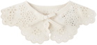 Bonpoint Baby White Removable Embroidered Collar