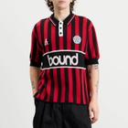 Bound Men's Lancs Knit Football Shirt in Red Stripe