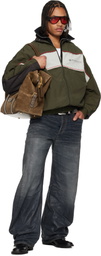 Martine Rose Khaki Layered Track Jacket