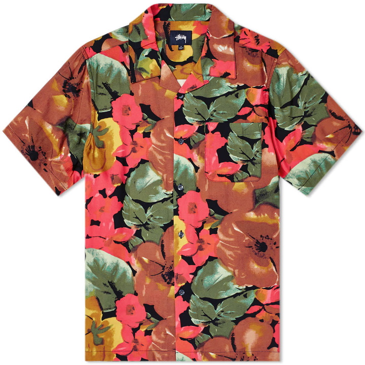 Photo: Stussy Watercolour Flower Shirt Black