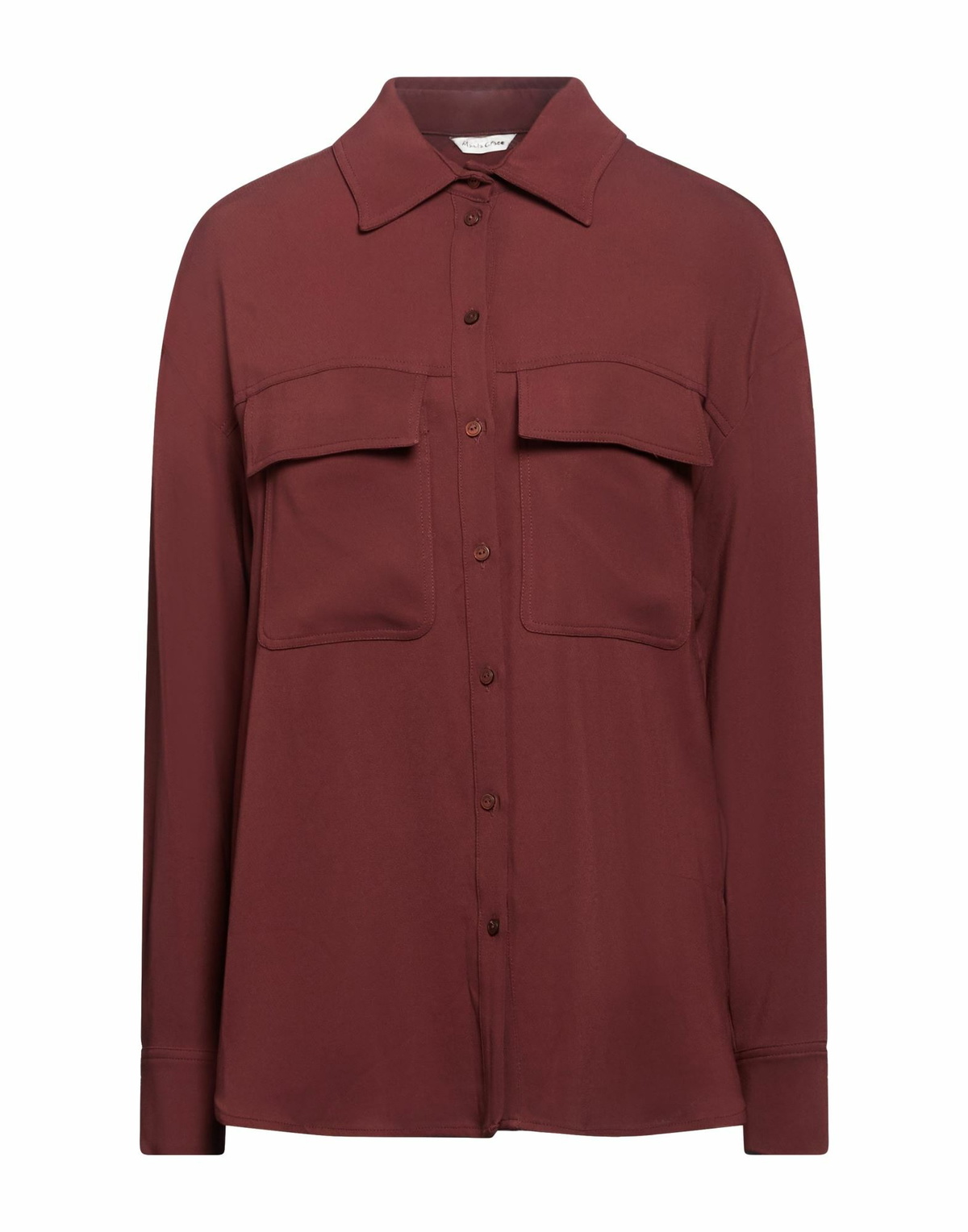 Manila Grace Womens Shirt Burgundy