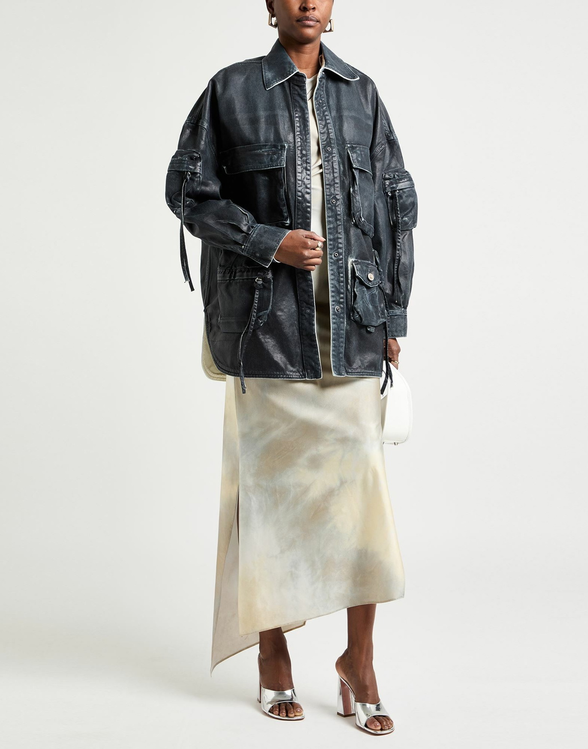 The Attico Womens Jacket in Midnight blue