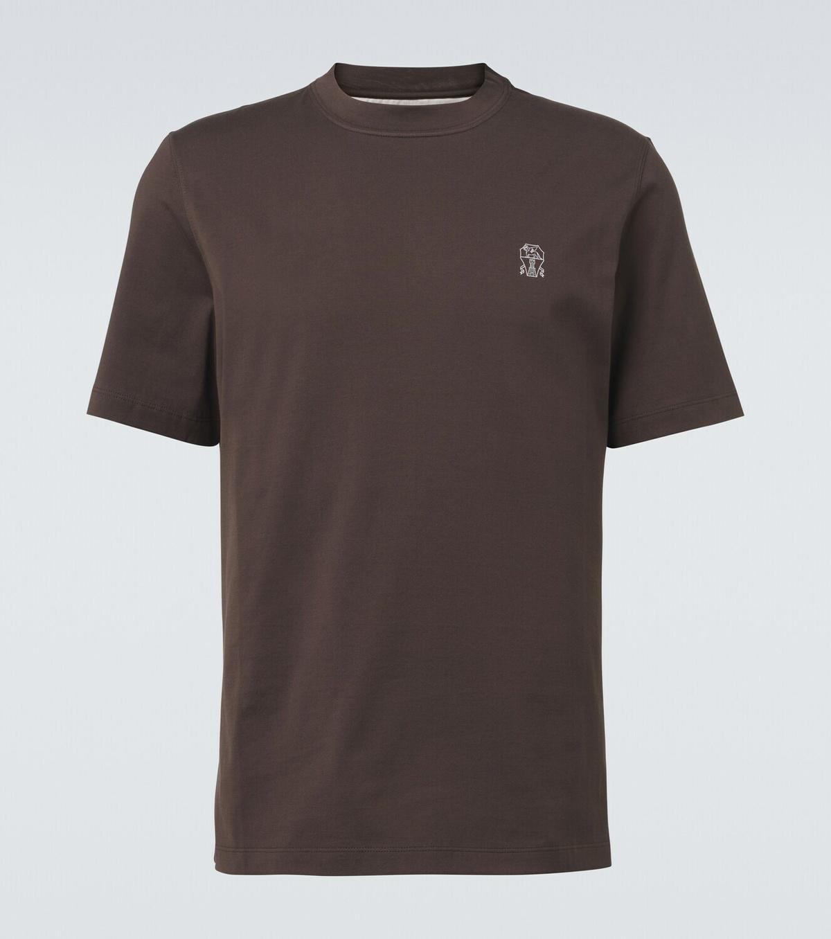 Brunello Cucinelli Logo cotton jersey T-shirt
