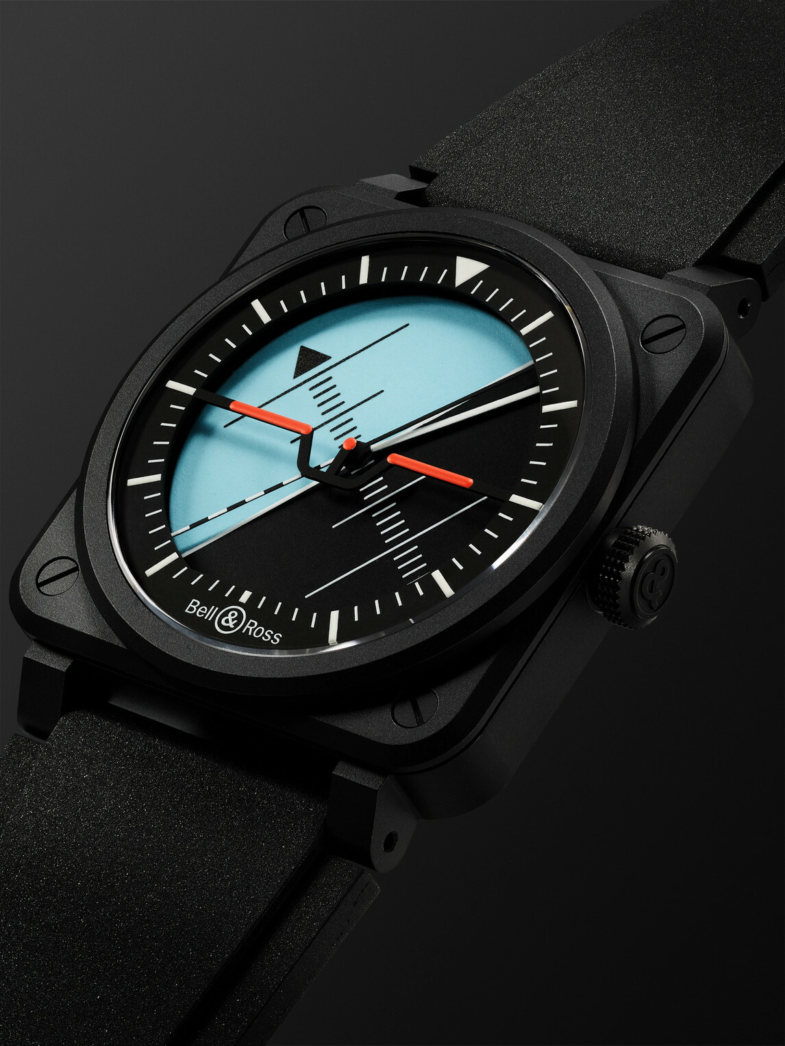 Bell & Ross - BR-03 Horizon Limited Edition Automatic Ceramic Watch, Ref. BR03A-HRZ-CE/SRB
