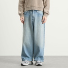 BEAMS Men's Balloon Wide Denim Jeans in Indigo