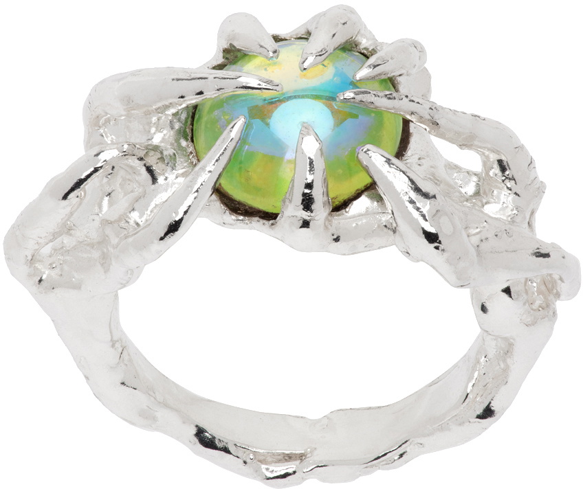 Harlot Hands SSENSE Exclusive Silver Fantasie Ring