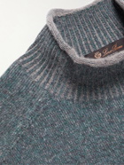Loro Piana - Slim-Fit Cashmere and Silk-Blend Rollneck Sweater - Blue