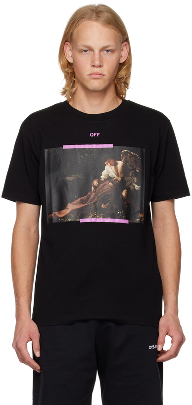 Photo: Off-White Black Printed T-Shirt