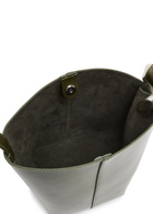 JW Anderson Corner Bucket Small Leather top Handle bag - Khaki - One Size