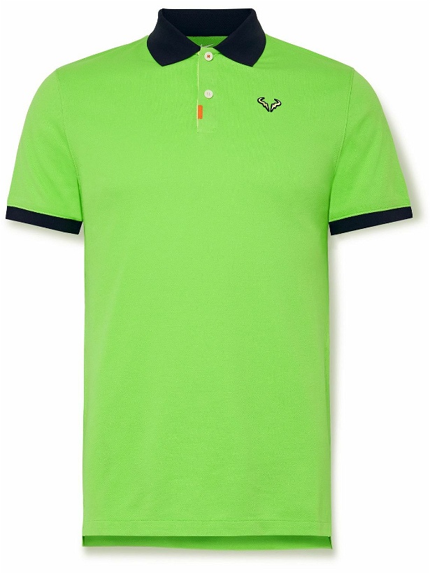 Photo: Nike Tennis - Rafa Slim-Fit Dri-FIT Piqué Tennis Polo Shirt - Green
