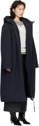 Jil Sander Black Relaxed Fit Long Down Coat