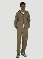 Bonded Hooded Jacket in Khaki