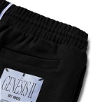 MCQ - Appliquéd Loopback Cotton-Jersey Drawstring Shorts - Black