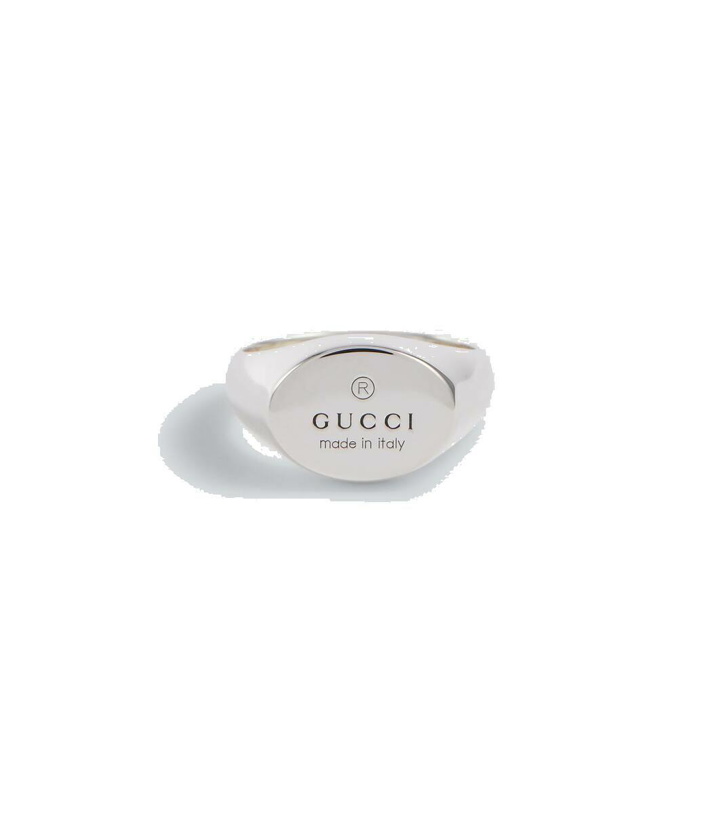 Photo: Gucci Logo sterling silver ring