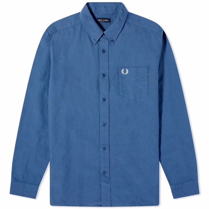Photo: Fred Perry Men's Oxford Shirt in Midnight Blue