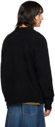 JieDa Black Panel Woven Cardigan