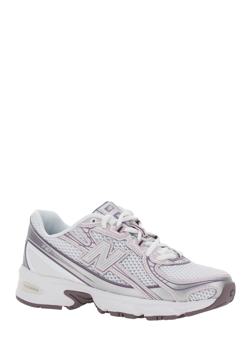 New Balance Pink Low Top Sneakers With Logo Patch On Side And Tongue And Perforated Panels In Tech Fabric Unisex