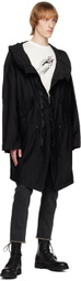 Undercoverism Black Offset Zip Coat
