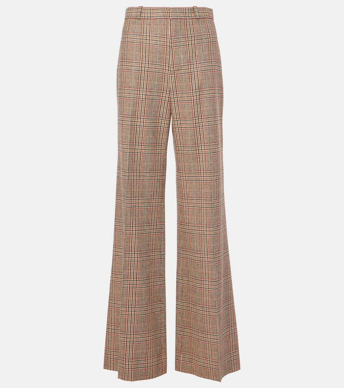 Chloé Prince of Wales check wide-leg pants