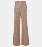 Chloé Prince of Wales check wide-leg pants