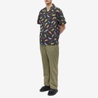 Human Made Men's Feather Aloha Vacation Shirt in Black