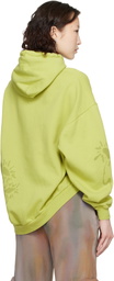 Collina Strada Green Wave Hem Hoodie