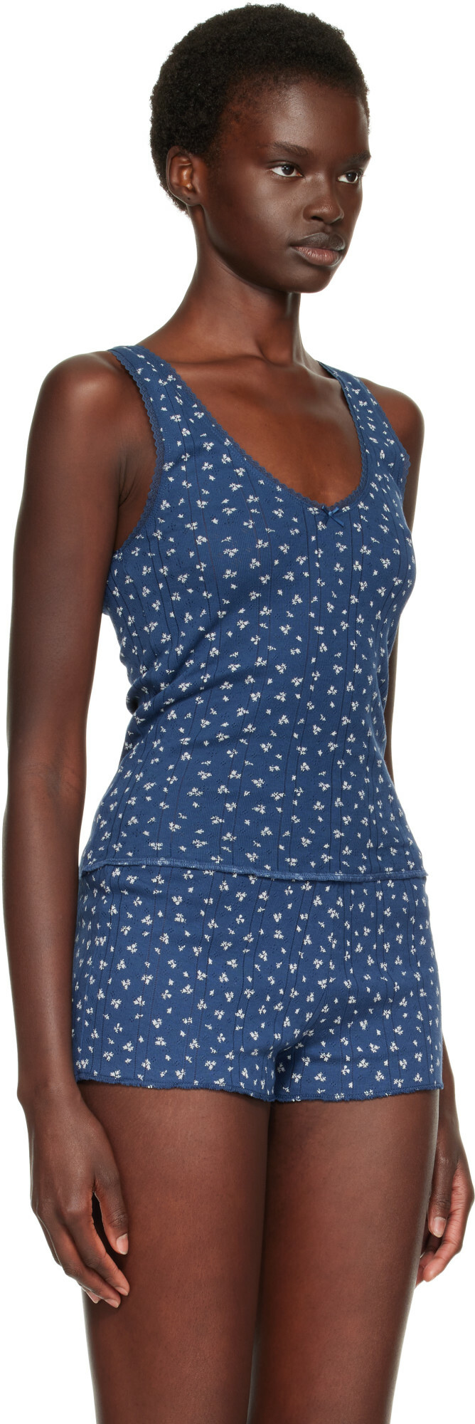 Cou Cou Blue 'The Scoop' Tank Top