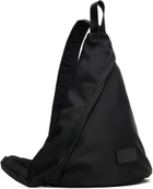 MM6 Maison Margiela Black Nylon Sling Crossbody Backpack