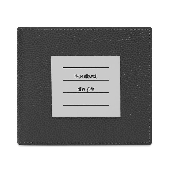 Photo: Thom Browne Name Tag Leather Billfold Wallet