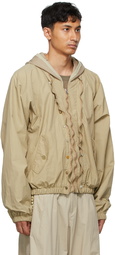 Hyein Seo Beige Wavy Blouson Jacket