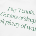 Sporty & Rich x Lacoste Play Tennis Crew Sweat in Farine/Green