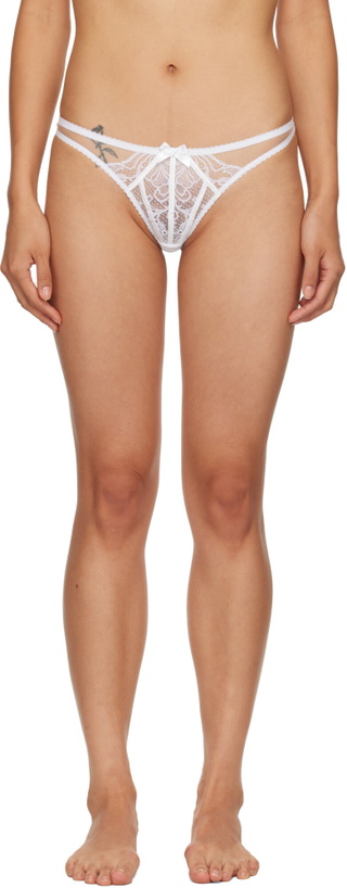 Photo: Agent Provocateur White Rozlyn Thong