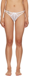 Agent Provocateur White Rozlyn Thong