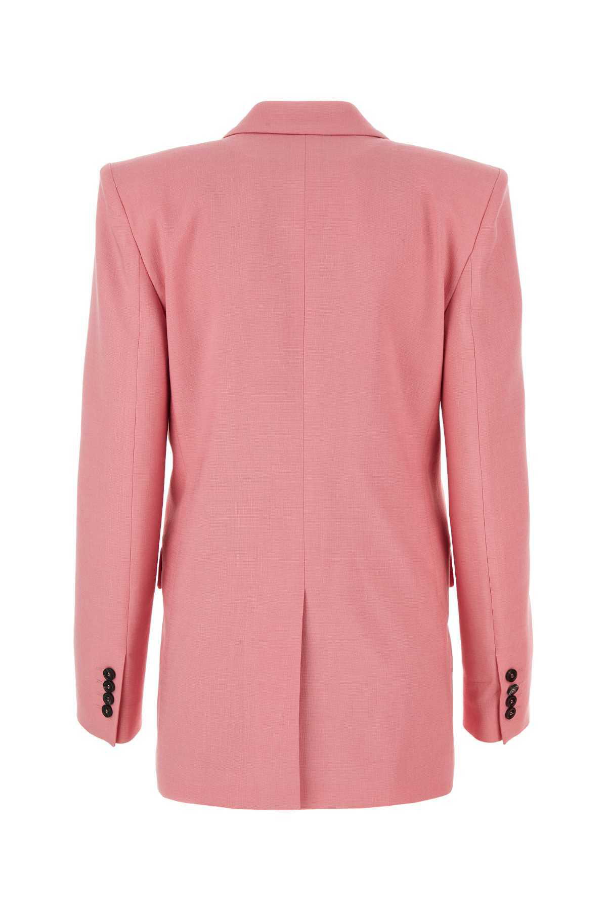【送料&関税込】MSGM Pink Stretch Viscose Blend Blazer MSGM Pink Stretch Viscose Blend Blazer MSGM