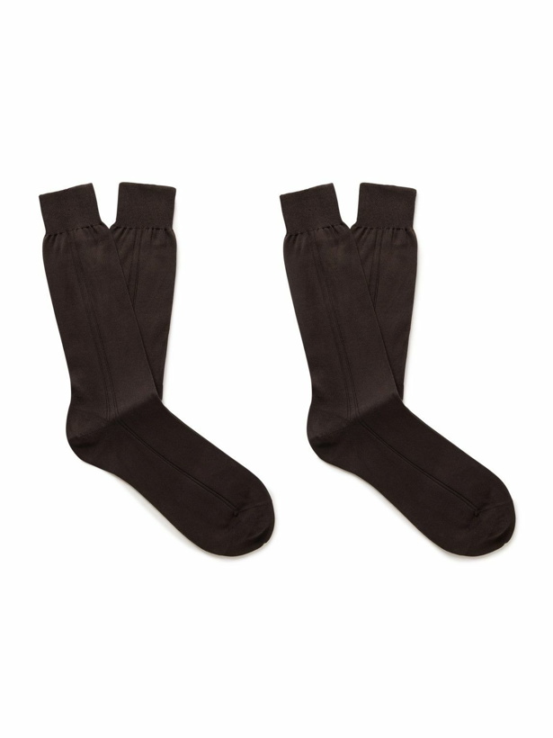 Photo: Mr P. - Two-Pack Ribbed Organic Cotton Socks