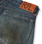 RRL - Slim-Fit Distressed Selvedge Denim Jeans - Men - Blue