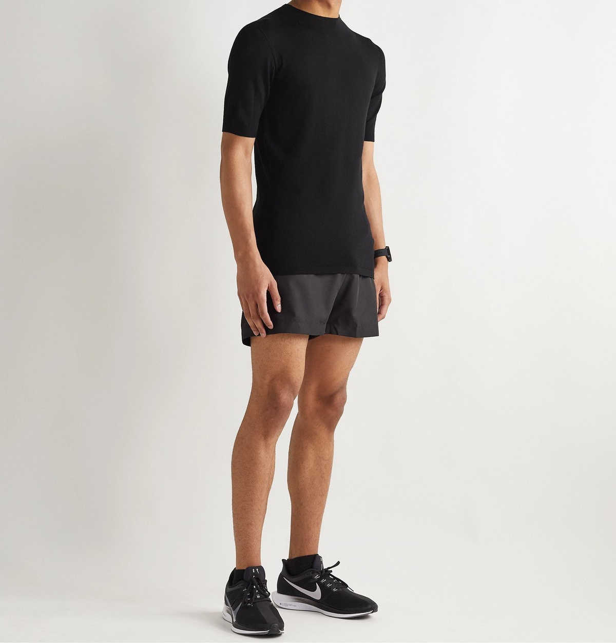 Iffley Road - Exmoor Merino Wool Base Layer - Black