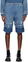 Diesel Blue D-Horty Denim Shorts