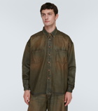 Acne Studios Oversized coated cotton shirt