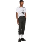 Comme des Garcons Shirt Grey Merino Wool Cropped Trousers