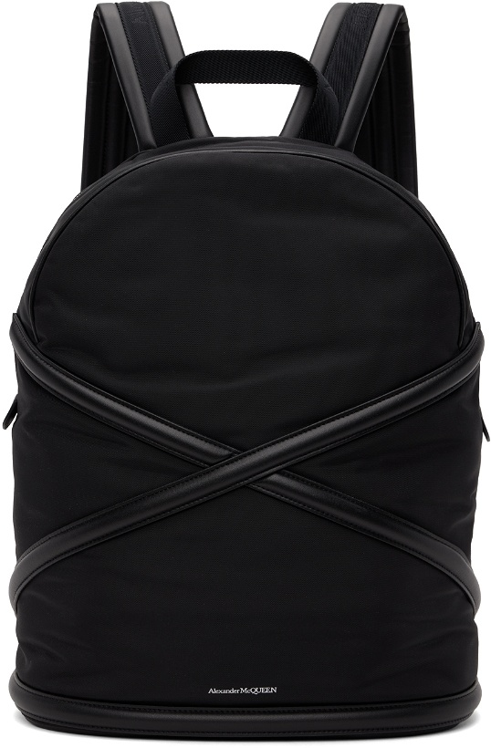 Photo: Alexander McQueen Black 'The Harness' Backpack
