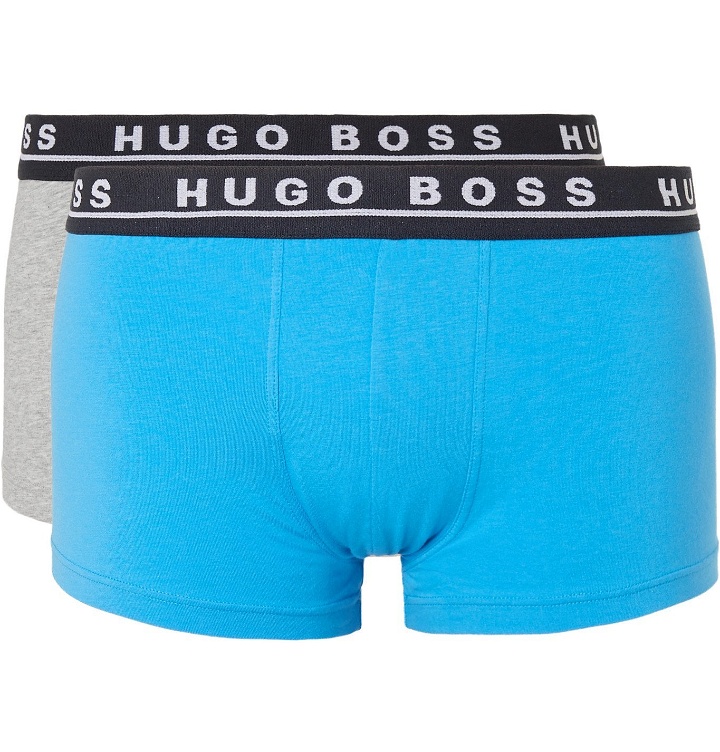 Photo: Hugo Boss - Three-Pack Cotton-Blend Boxer Briefs - Multi