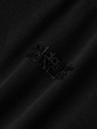 Moncler Genius - adidas Originals Logo-Appliquéd Panelled Cotton-Piqué and Jersey T-Shirt - Black