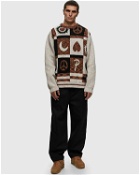 Patta Jacquard Crayon Knitted Longsleeve Blue - Mens - Pullovers