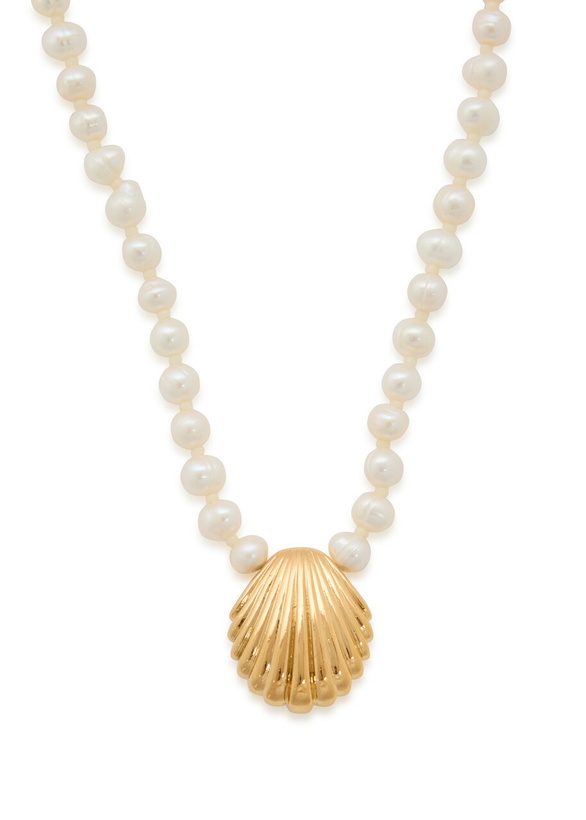 Photo: Anni LU Ocean Treasure Beaded 18kt Gold-plated Necklace - Pearl - One Size